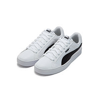 PUMA 彪马 Smash Vulc 复古休闲板鞋 男女同款 白黑 帆布鞋面1PU38555401