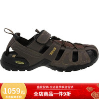 太哇(Teva)男鞋户外凉鞋夏秋时尚缓震抓地速干包头美国TV1001116 Brown 10