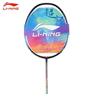 LI-NING 李宁 羽毛球拍WS72锋影超轻6U风暴羽毛球拍全碳素攻防兼备比赛训练高磅 WS72 AYPM204黑色