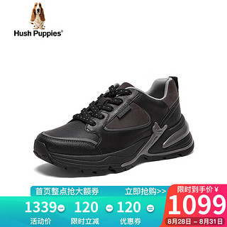 暇步士（Hush Puppies）老爹鞋女士运动厚底透气百搭休闲鞋51L20CM3 黑色 35