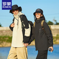 罗蒙 三合一冲锋衣男夹克连帽外套女装户外登山服