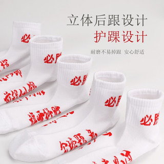 浪莎（LangSha）考试袜子男女金榜题名中高考状元袜逢考必过加油励志高考必胜 超常发挥 男袜