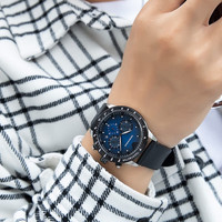 阿玛尼EMPORIO ARMANI 手表男士三眼时尚休闲商务百搭欧美石英男表 AR11548