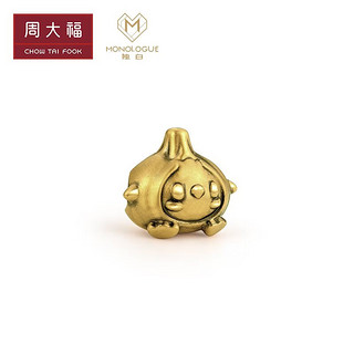 周大福（CHOW TAI FOOK）MONOLOGUE独白 嘴替蒜鸟复古黄金转运珠吊坠 21.25cm  MR1239 