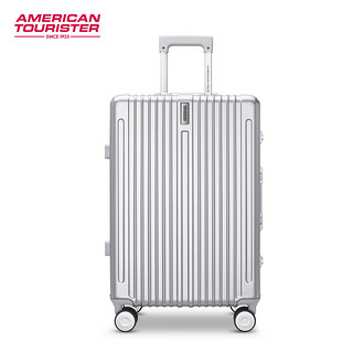 美旅箱包（AmericanTourister）寸李箱联保20寸铝框拉杆箱登机箱28寸旅英寸 _银 20寸