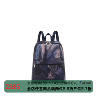 TUMI途明Voyageur系列液体印花休闲女士双肩包 海军蓝液体印花/0196623NLP