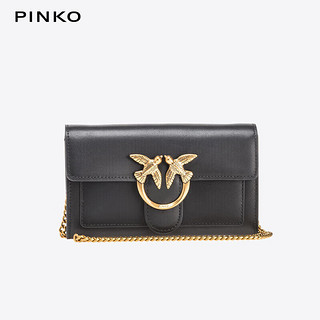 PINKO 品高 23年秋冬MINI牛皮信封链条燕子包 （黑白两色可选）