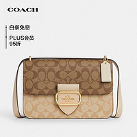 COACH 蔻驰 女士卡其拼色单肩包斜挎包PVC配皮CM089IMOT4