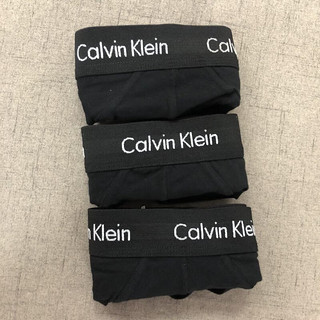 Calvin Klein美国/CK男士性感纯色三角内裤纯棉三角裤大码3条装 3条白色 M码适合腰围2尺3-2尺5