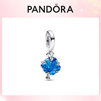 潘多拉（PANDORA）蓝色玻璃家谱树吊饰925银蓝色diy简约时尚饰品 蓝色玻璃家谱树吊饰 均码