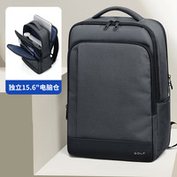 高尔夫（GOLF）双肩包男士商务背包男大容量通勤出差旅行背包多隔层15.6吋电脑包