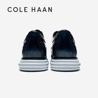 COLE HAAN 歌涵 colehaan/歌涵 男鞋牛津鞋 23年秋季布洛克雕花休闲皮鞋C37856 藏青-C37856 40