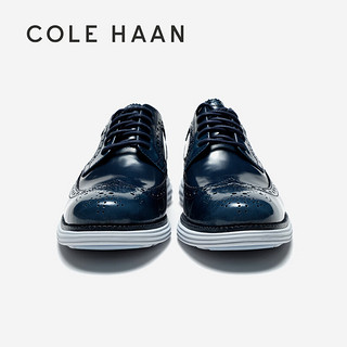 COLE HAAN 歌涵 colehaan/歌涵 男鞋牛津鞋 23年秋季布洛克雕花休闲皮鞋C37856 藏青-C37856 40