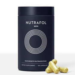 Nutrafol联合利华黄金胶囊NF养发口服头发综合营养维生素b7生物素 男士型 120粒