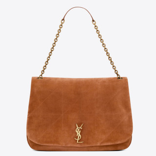 SAINT LAURENT 圣罗兰 女士单肩包 7424311U8P72102 棕焦糖色 大号