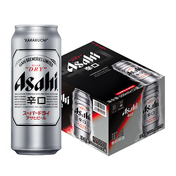 Asahi 朝日啤酒 超爽 辛口啤酒 500ml*12罐 整箱装