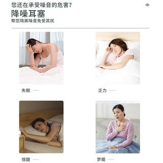 加加林 JAJALIN隔音耳塞睡眠超强防噪音降噪睡觉打呼噜飞机旅行男女士学生通用专业款 舒适降噪4枚(独立装盒)