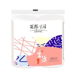 Libang 丽邦 包邮丽邦无芯卷纸加厚5层2卷280g家用实惠