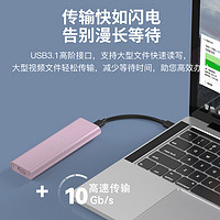 BLUEENDLESS 蓝硕 固态硬盘盒子nvmem.2移动Typec外接硬盘盒免安装USB3.1读取器