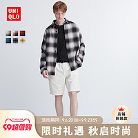 UNIQLO 优衣库 男女装法兰绒格子衬衫长袖休闲衬衣外套462401/462400