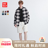 UNIQLO 优衣库 男女装法兰绒格子衬衫长袖休闲衬衣外套462401/462400