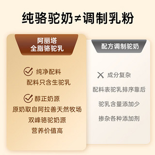 阿丽塔 正宗骆驼奶粉中老年高钙成人奶粉无蔗糖纯骆驼乳粉送礼300g*1罐