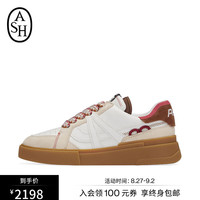 艾熙 ASH女鞋2023新款FRESBEE时尚潮流低帮撞色板鞋休闲鞋运动鞋小白鞋 白色/杏色/深棕色 35