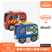 Silverlit 银辉 凯知乐 银辉简易编程消防车警车儿童益智玩具男孩电动遥控玩具