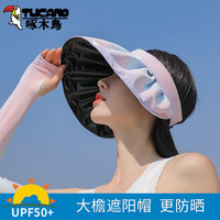 啄木鸟（TUCANO）帽子女款2023夏季户外防紫外线太阳帽韩版时尚遮阳空顶防晒帽 紫色