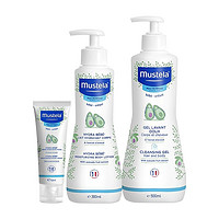 88VIP：Mustela 妙思乐 宝宝洗发沐浴露500ml+润肤乳300ml+保湿面霜40ml