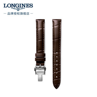 LONGINES 浪琴 开创者系列 女士鳄鱼皮表带+精钢镀铑折叠扣L682152122