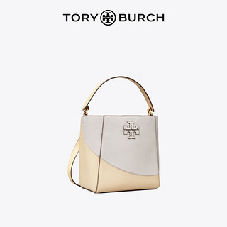 Tory Burch 汤丽柏琦 MCGRAW小号色块单肩水桶包 152218 海湾灰多色 029 OS