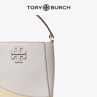 Tory Burch 汤丽柏琦 MCGRAW小号色块单肩水桶包 152218 海湾灰多色 029 OS