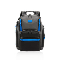 TUMI 途明 Alpha Bravo系列商务摩登男大容量双肩包 灰拼蓝色_0232789GYB