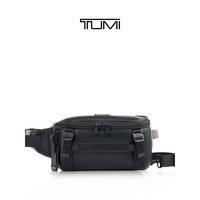 TUMI Alpha Bravo系列男士皮质斜挎包 黑色/0932799DL