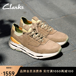 Clarks其乐自然系列男鞋复古百搭防滑透气舒适时尚休闲鞋 灰色 261735407 41
