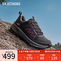 斯凯奇（Skechers）女士绑带城市户外鞋180201C 黑色/粉红色/BKPK 35