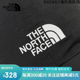 北面（The North Face）TheNorthFace帽子运动帽棒球帽男女户外休闲轻薄遮阳防护CF7W 黑色JK3 L
