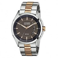 西铁城(CITIZEN)光动能男表间金钢带防水石英手表男AW1146-55H AW1146-55H