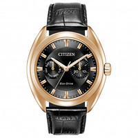 西铁城（CITIZEN）手表男复古酒桶防水双眼日历光动能BU4013-07H BU4013-07H