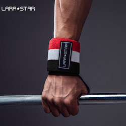 LARA STAR 劳拉之星 健身护腕男卧推护手腕举重力量训练防扭伤缠绕式运动绷带 三色