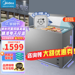 美的 一级能效 卧式冰柜BD/BC-253KEM