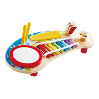 Hape 五合一动感乐队敲琴台小木琴儿童益智力音乐玩具手敲琴男女孩