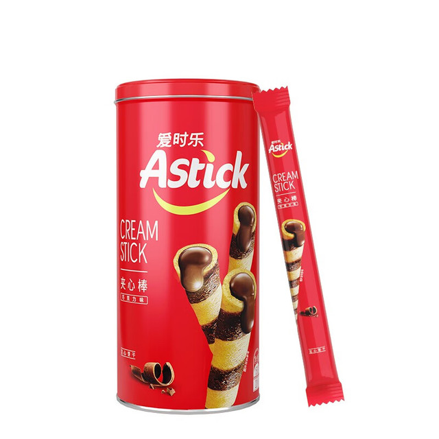 AStick 爱时乐 夹心棒注心饼干蛋卷330g罐