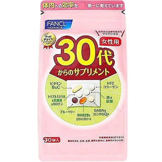 FANCL 芳珂 日本直邮Fancl芳珂30+女性综合维生素修复肌肤弹性30包*3助消化