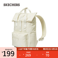 斯凯奇(Skechers)缤纷休闲系列男女同款双肩背包L323U051 奶油深米/01UN 20升以下
