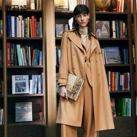 GLORIA 歌莉娅 秋季  精纺羊毛中长款风衣  1B9L6L060 71Y驼色 S