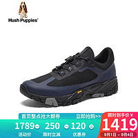 暇步士（Hush Puppies）运动鞋男士休闲软底网面透气老爹鞋K1M01CM3 黑色 38