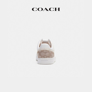 COACH/蔻驰女士经典标志提花织物C201低帮运动鞋