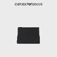 EMPORIO ARMANI/阿玛尼2023秋男士十字纹拉链外袋手拿包